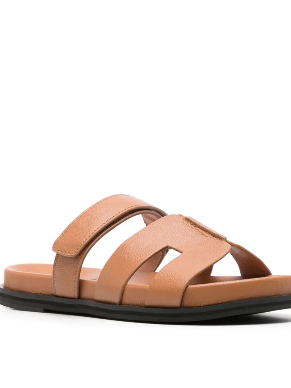 NWT Bibi Lou Mindy tan leather flat sandals camel brown tan Anthropologie 40